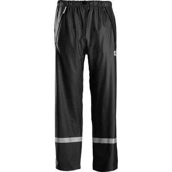 Pánské kalhoty Snickers Workwear | Kalhoty do deště PU černé - Černá / XS / XS / černá
