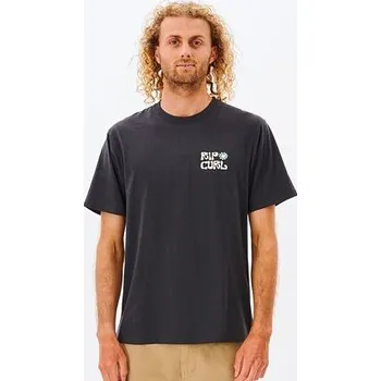 Tričko Rip Curl SWC ORGANIC MATTERS TEE Washed Black velikost XL