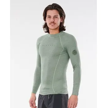 Pánské tričko Lykra Rip Curl DAWN PATROL PERF L/SL UV Green Marle velikost S