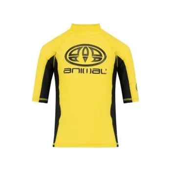 Chlapecké tričko Lykra Animal HILTERN Bright Yellow velikost BXS