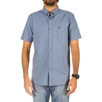 Pánská košile Košile Rip Curl OXFORD S/S SHIRT Flint Stone velikost L