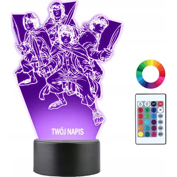 Lampička Noční lampa Plexido vícebarevná