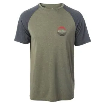 Pánské tričko Tričko Rip Curl BIG MAMA RAGLAN VC TEE Dusty Olive velikost XXL