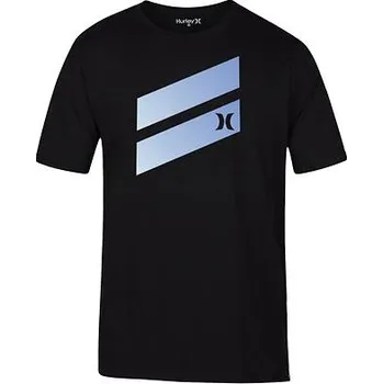 Pánské tričko Tričko Hurley ICON SLASH GRADIENT TEE Black/Blue velikost L