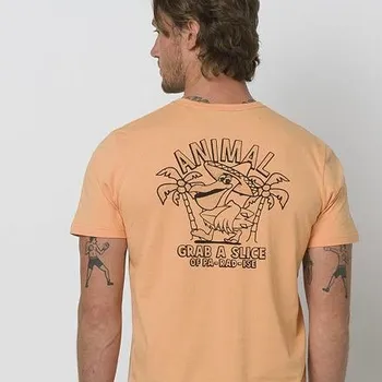 Tričko Animal STORK Coral Sands Orange velikost XL