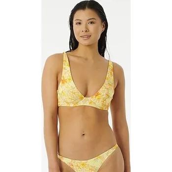 Dámská móda Plavky Rip Curl SUMMER RAIN D-DD BRALETTE Straw velikost L