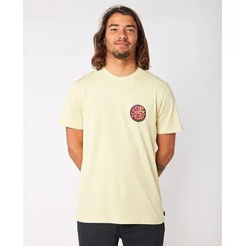 Pánské tričko Tričko Rip Curl PASSAGE TEE Vintage Yellow velikost XL