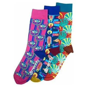 Pánské ponožky Ponožky Meatfly L04 - GLOBE SOCKS Assorted velikost S/M 39-42
