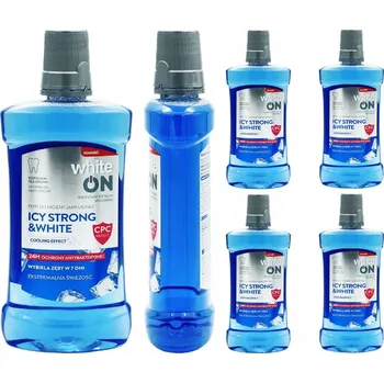 Ústní voda 5x BĚLÍCÍ ÚSTNÍ VODA WHITE ON PROTI ZUBNÍMU KAZU