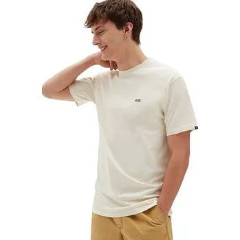 Pánské oblečení Tričko Vans LEFT CHEST LOGO TEE Seed Pearl/Black velikost L