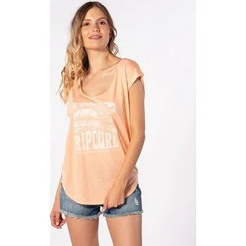 Pánské tričko Tričko Rip Curl MY WAY TEE Peach Nectar velikost M