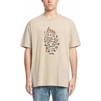 Pánská móda Tričko Globe APPLEYARD STACKER TEE Cashew velikost XXL