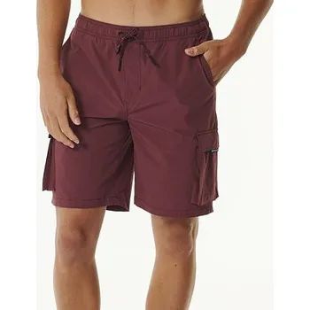 Pánská móda šortky Rip Curl BOARDWALK JOURNEYS Maroon velikost M