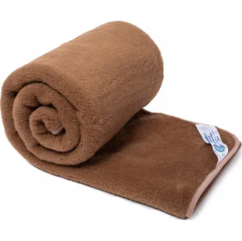 Prostěradlo VLNĚNÁ DEKA 160x200 CAMEL HNĚDÁ / CAMEL TMAVĚ HNĚDÁ