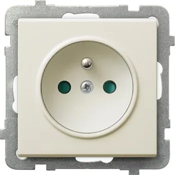 Elektrická zásuvka Ospel béžová nástěnná Elektrická Zásuvka