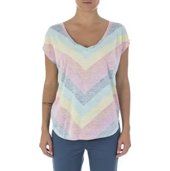 Pánské tričko Tričko Rip Curl RAINBOW STRIPE TEE Very Berry velikost L