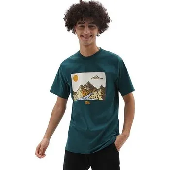 Pánská móda Tričko Vans VANS SS TEE II Deep Teal velikost XL