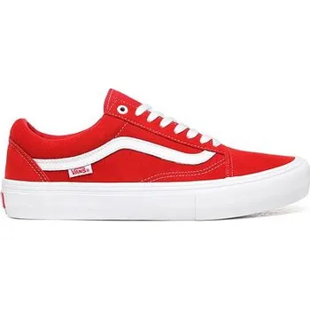 Pánské tenisky Boty Vans OLD SKOOL PRO (Suede) Red/White velikost 47.0