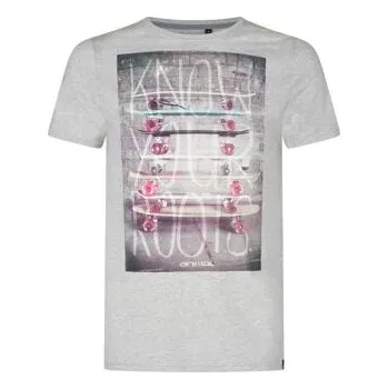 Pánské tričko Tričko Animal ROOTS Grey Marl velikost M