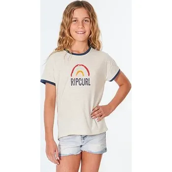 Tričko Rip Curl GOLDEN HAZE TEE - GIRL Cream velikost 14