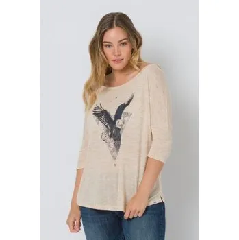 Pánská móda Tričko Animal INTHEAIR Vanilla Cream Marl velikost 06