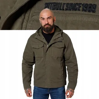 Pánská softshellová bunda Pitbull pánská softshellová bunda s kapucí Fallon, velikost S