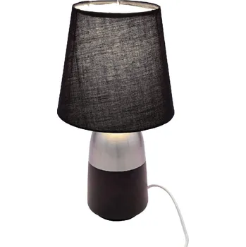 Lampička Lampa keramická se širmem, černá/bílá, pr. 16x31cm (DOPRODEJ)|Ego Dekor