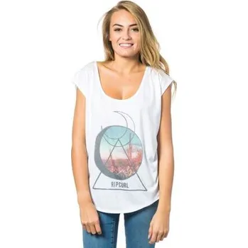 Pánské tričko Tričko Rip Curl BALEARES TEE Optical White velikost M