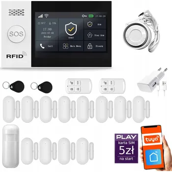 Sada domovního alarmu Bezdrátový alarm HUXGO HUXGO HXA007 2G B D12 PS