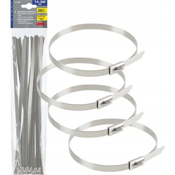 Stahovací páska Kovové pásky z nerezové oceli 20 kusů 7,9 x 300 mm