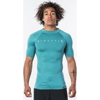 Pánské oblečení Lykra Rip Curl DAWN PATROL UV TEE S/S Teal velikost M