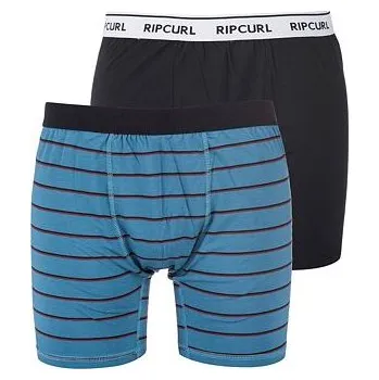 Pánské spodní prádlo Spodní prádlo Rip Curl STRIPY & SOLID BOXER Dirty Teal velikost L