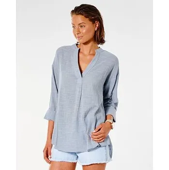 Pánská košile Košile Rip Curl CLASSIC SURF SHIRT Blue Grey velikost M