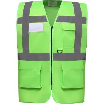 pracovní vesta Yoko Vesta HVW801 Hi-Vis, multifunkční, výstražná COT79W80112202-lime M Zelená lime