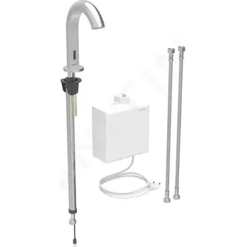 Vodovodní baterie Geberit Piave Elektronická umyvadlová baterie, síťové napájení, easy to clean, kartáčovaný nerez, 116.162.SN.1