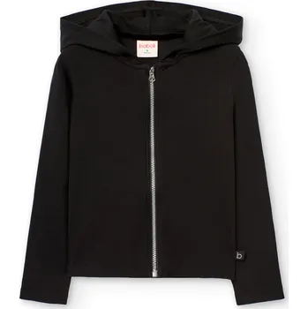 Dívčí mikina Mikina s kapucí, černá, dívka, Boboli Velikosti: 140