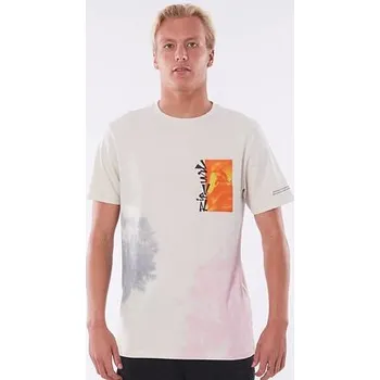 Pánské tričko Tričko Rip Curl SURF HEADS TIE DYE TEE Vintage White velikost L