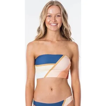 Dámské plavky Plavky Rip Curl SUNSETTERS BLOCK BANDEAU Peach velikost L