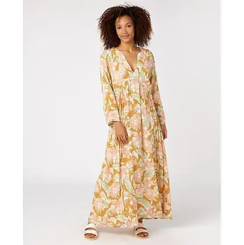 Dámské šaty šaty Rip Curl ALWAYS SUMMER KAFTAN Gold velikost L