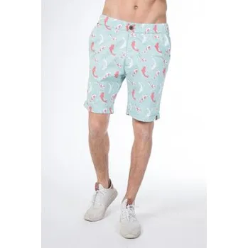 šortky Alife and Kickin PUMPKIN B Teal Aop velikost S