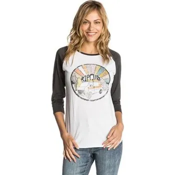 Tričko Rip Curl SHAG 3/4 RAGLAN TEE White velikost XS