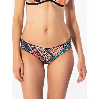Dámské plavky Plavky Rip Curl SUNSHINE PATCHWORK CHEEKY PANT Black velikost M
