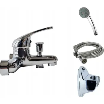 Vodovodní baterie Jednopáková nástěnná vanová a sprchová baterie Garmand Biella, stříbrná