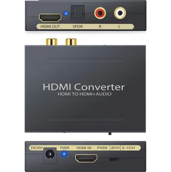 Zabezpečení domácnosti DAC převodník Avedio Links HDMI Converter HDMI na HDMI+AUDIO