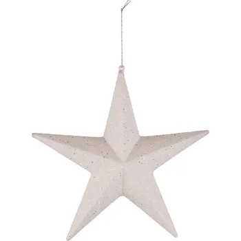 Vánoční dekorace Závěs hvězda 3D se třpytkami, 31x6x31cm, ks|Ego Dekor