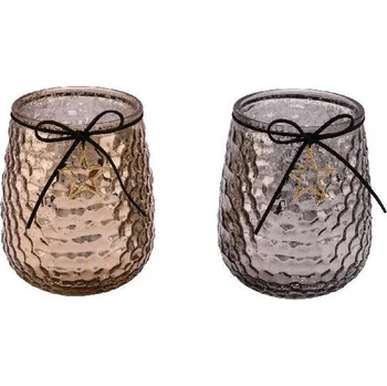 Svícen Svícen s hvězdou Diagram, pr.11/x14cm, balení obsahuje 2 kusy!|Ego Dekor