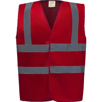 pracovní vesta Yoko Vesta HVW100 Hi-Vis, výstražná COT79W10000403-red L Červená