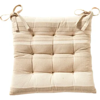 Potah na židli Blancheporte Sada 2 pruhovaných podsedáků na židli písková