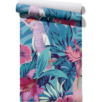 Tapeta Vliesová tapeta Tropická Papoušek, role 50 cm x 6,1 m