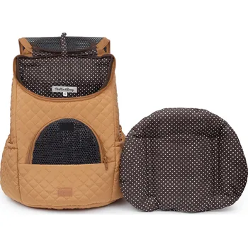 Taška pro psa a kočku Muffin&Berry Cestovní batoh pro psy a kočky Caleb oranžově hnědá Velikost: S